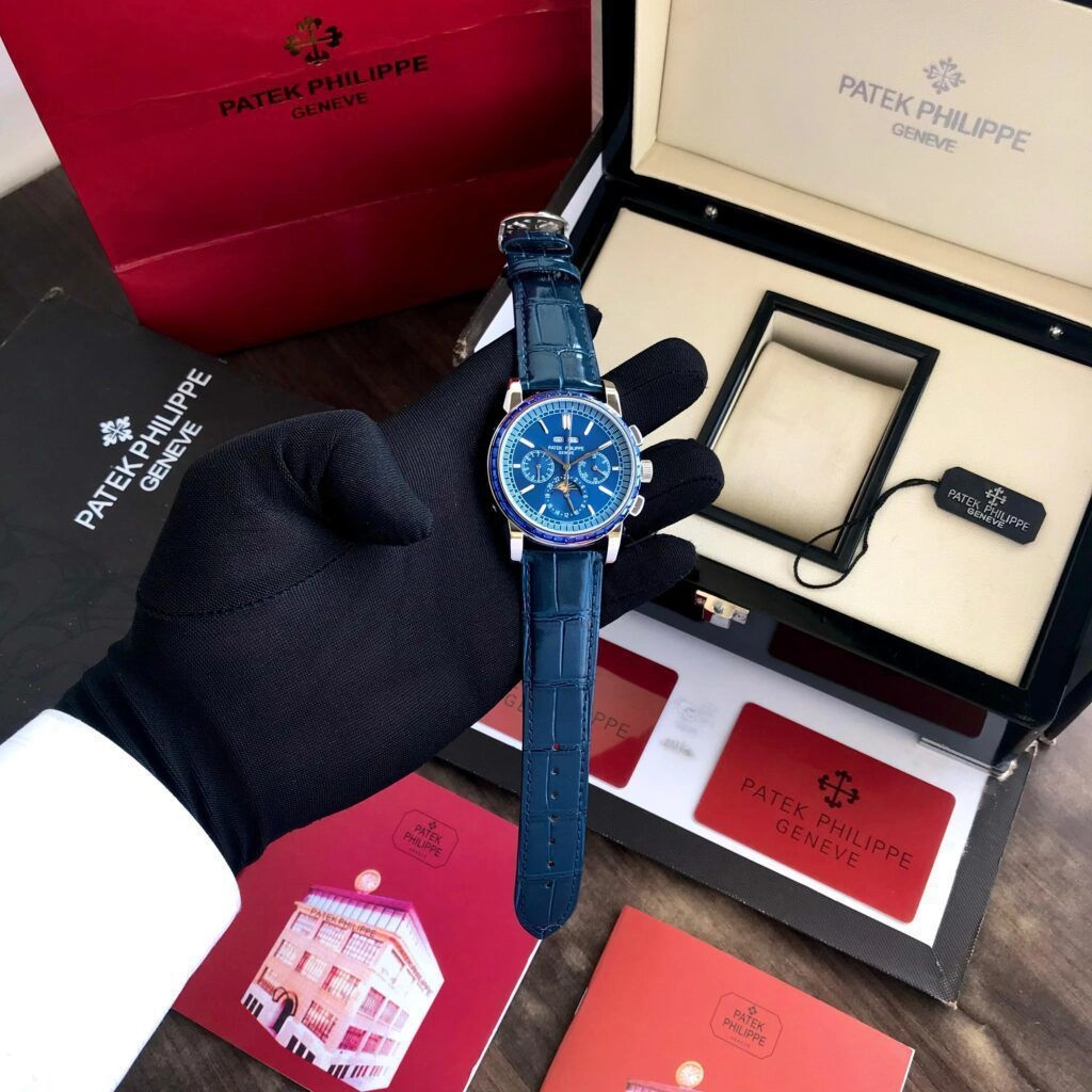 Patek Philippe Perpetual Calendar Chronograph Blue Dial 9