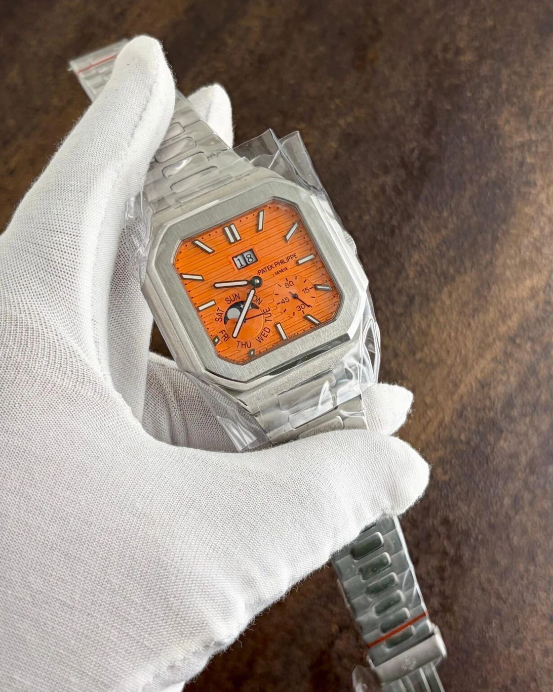 Patek Philippe Cubitus Orange Dial 4