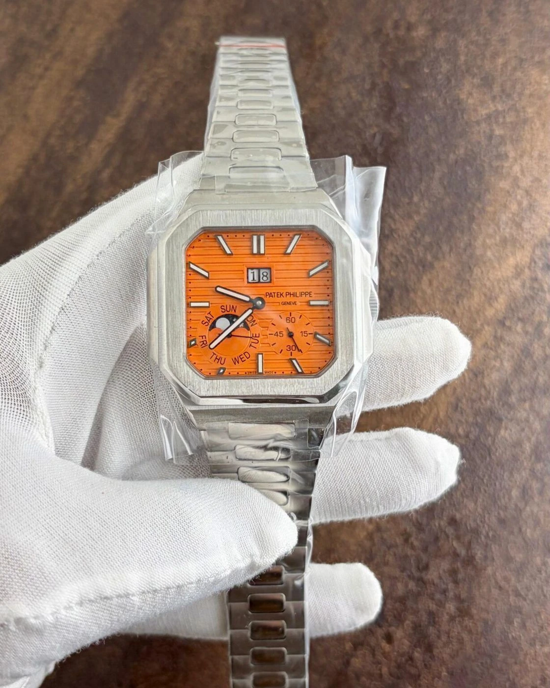 Patek Philippe Cubitus Orange Dial 5