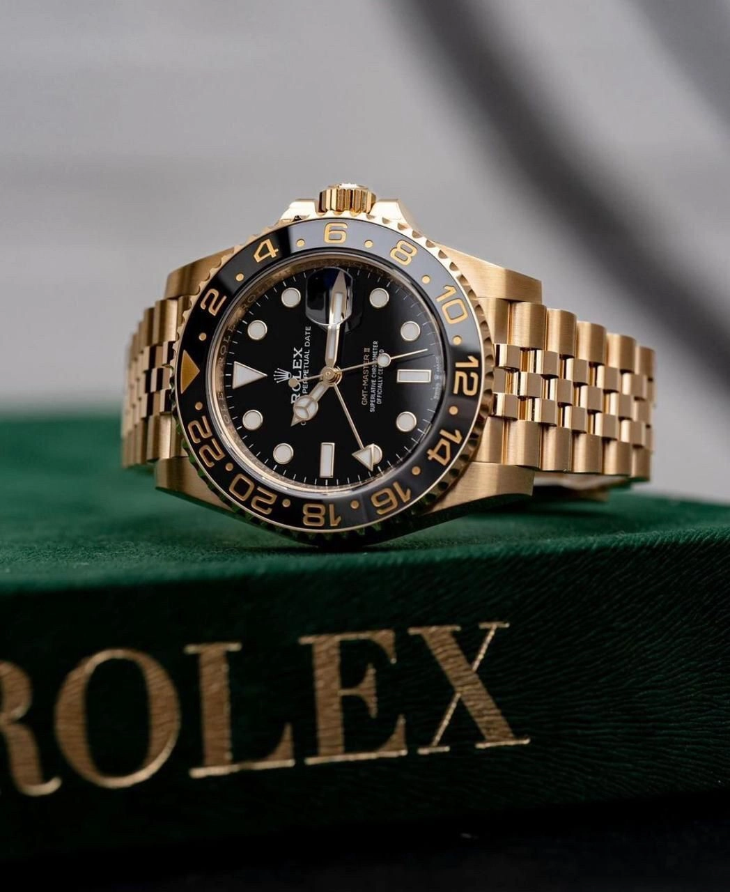 Rolex GMT Black Dial Golden Automatic 3