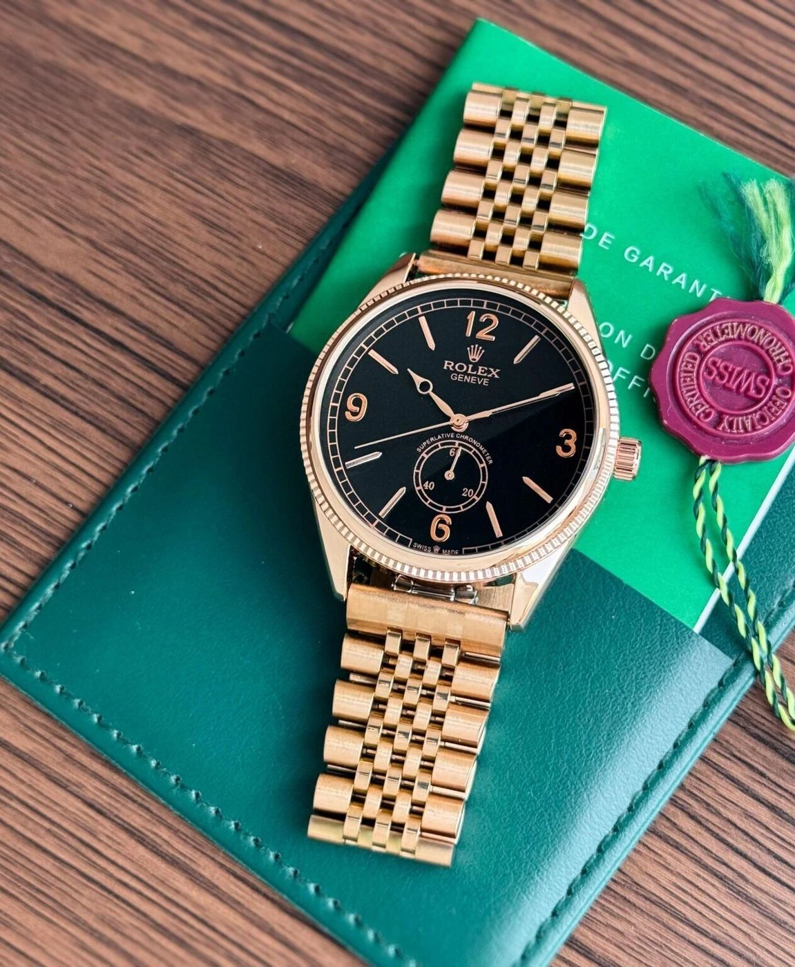 Rolex Geneve Black Dial Automatic 3