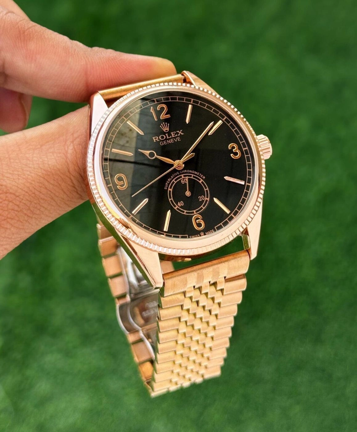 Rolex Geneve Black Dial Automatic 4