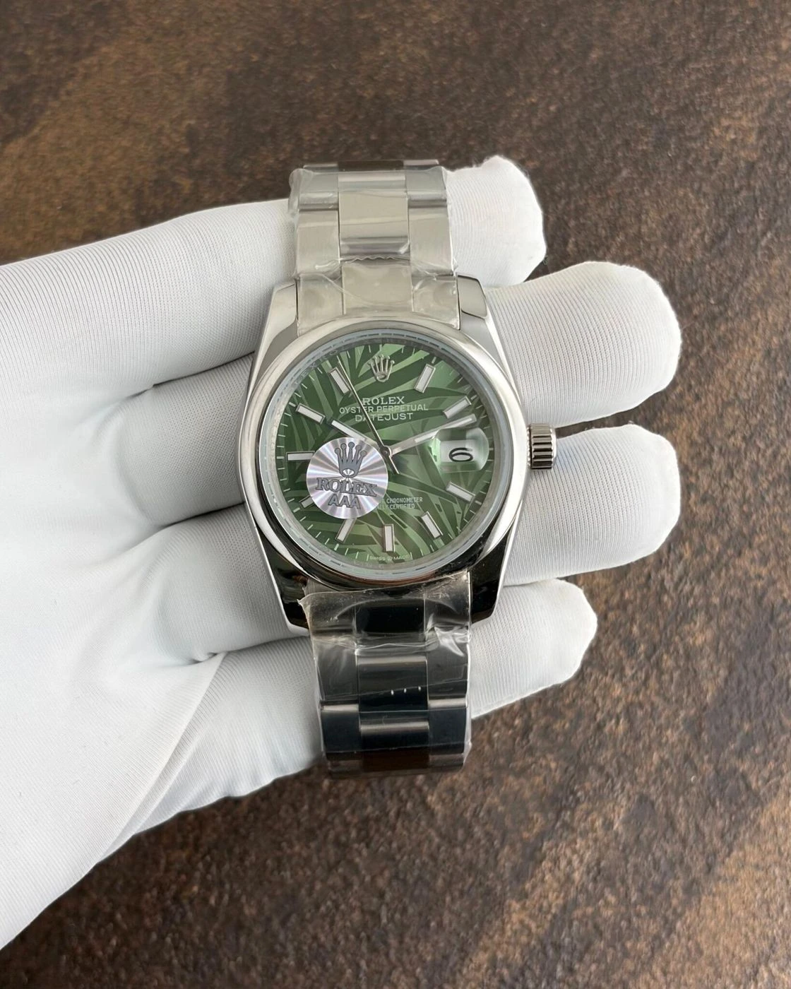 Rolex Oyster DateJust Olive Green Dial Automatic 1