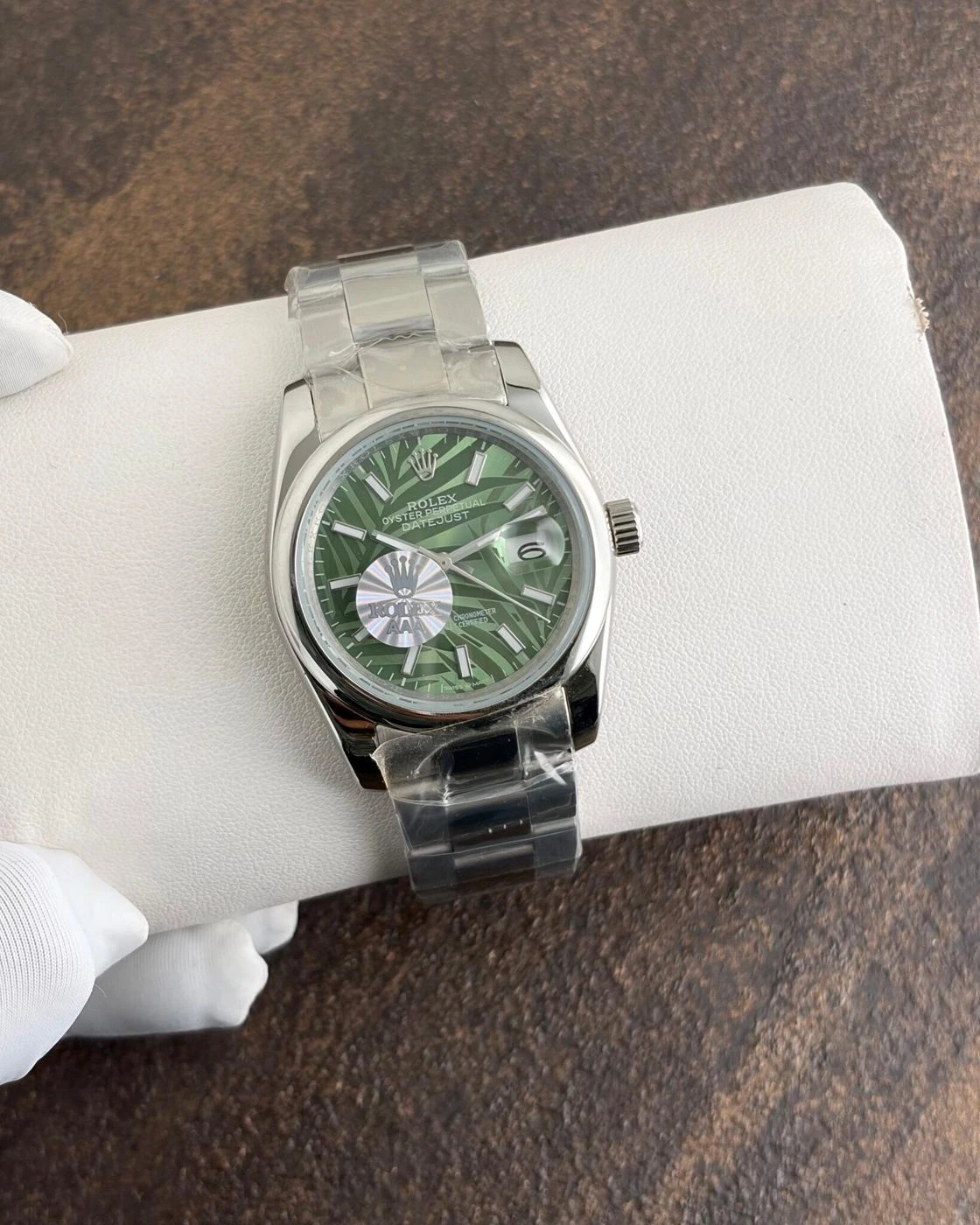 Rolex Oyster DateJust Olive Green Dial Automatic 2