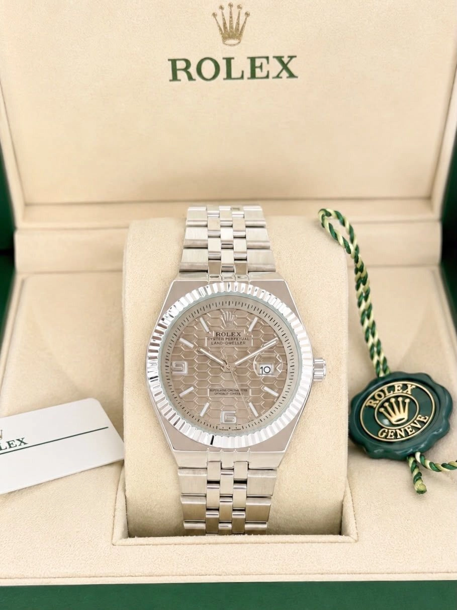 Rolex Grey Textured Dial Quartz 3