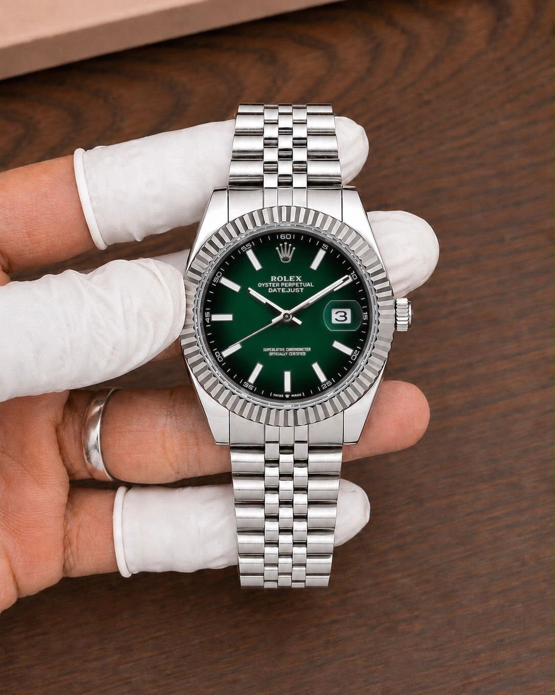 Rolex Datejust Ombre Green Dial Automatic 2