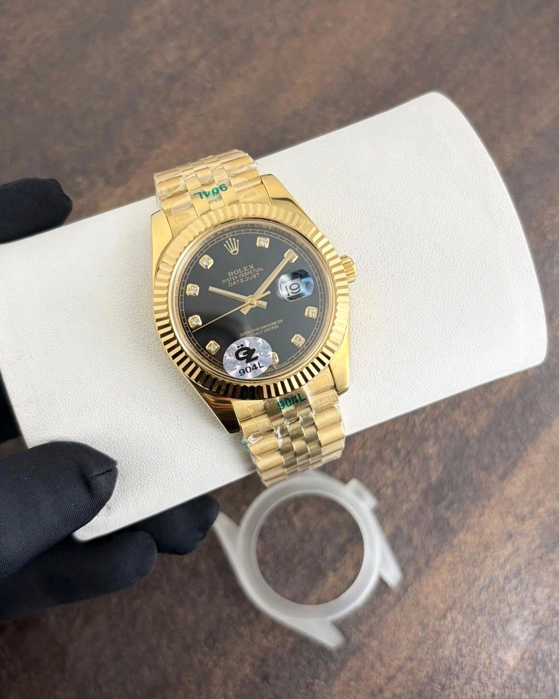 Rolex Datejust Yellow Gold Black Dial Automatic 2