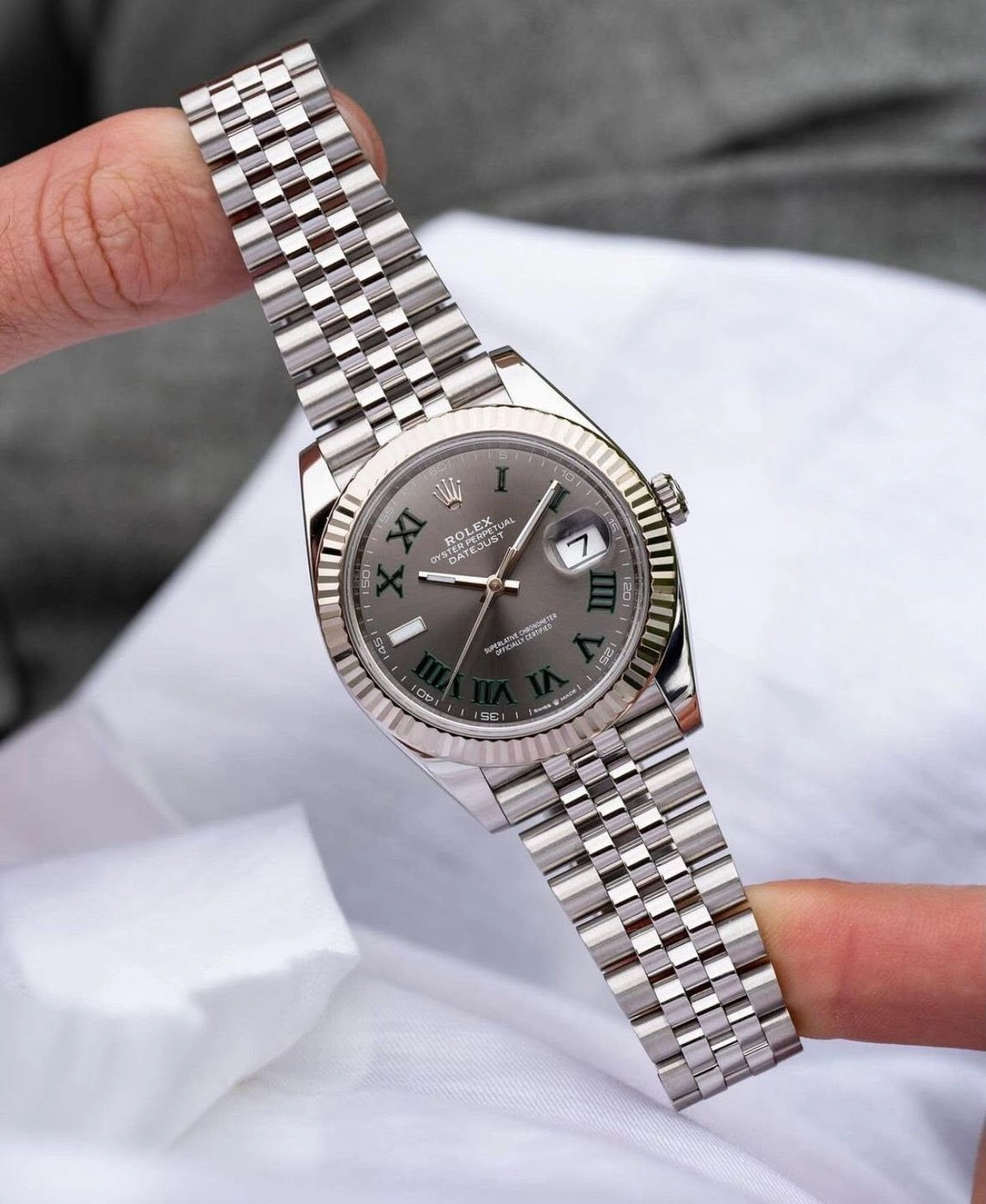 Rolex Oyster Perpetual Grey Dial Automatic 5