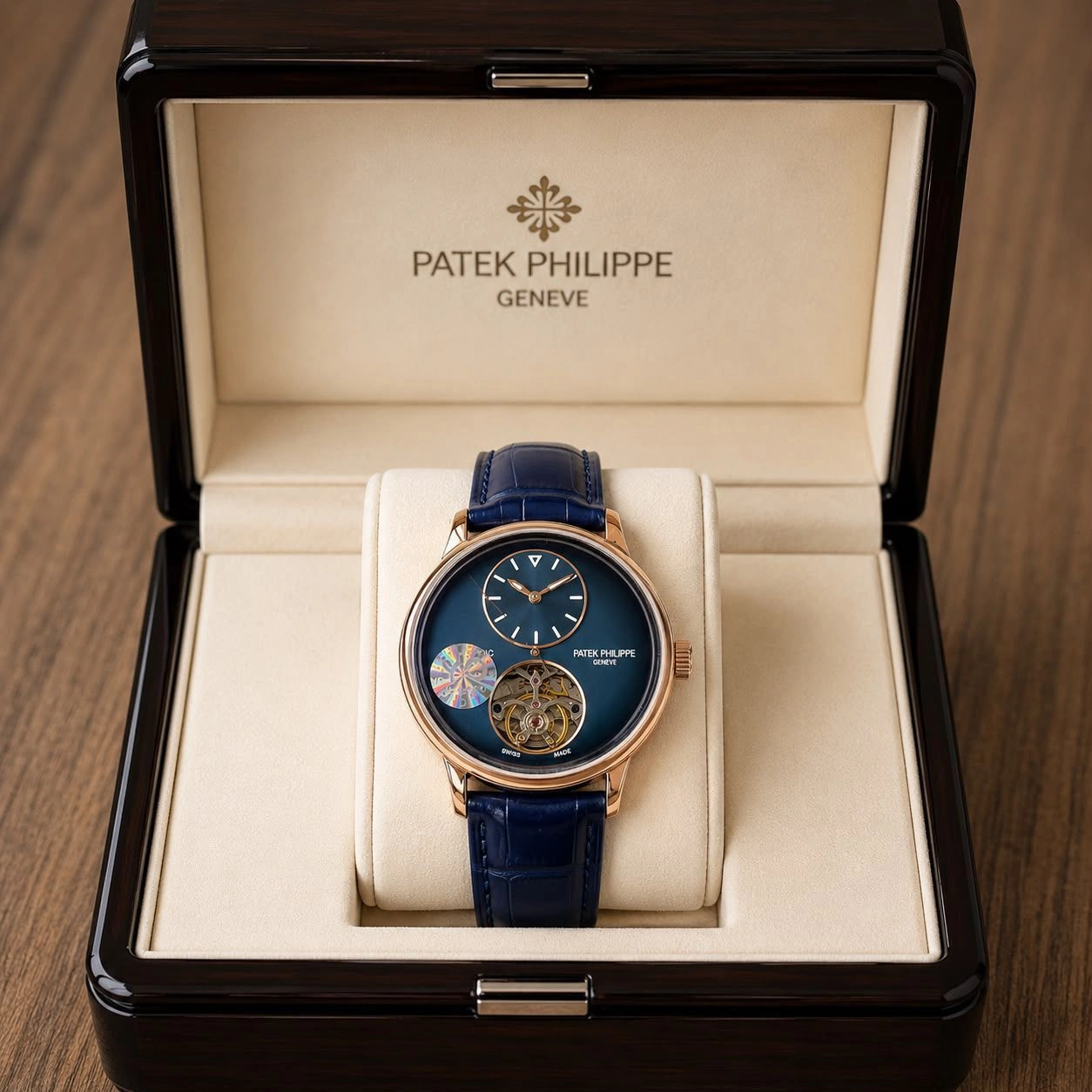 Patek Philippe Blue Dial Open Heart 1