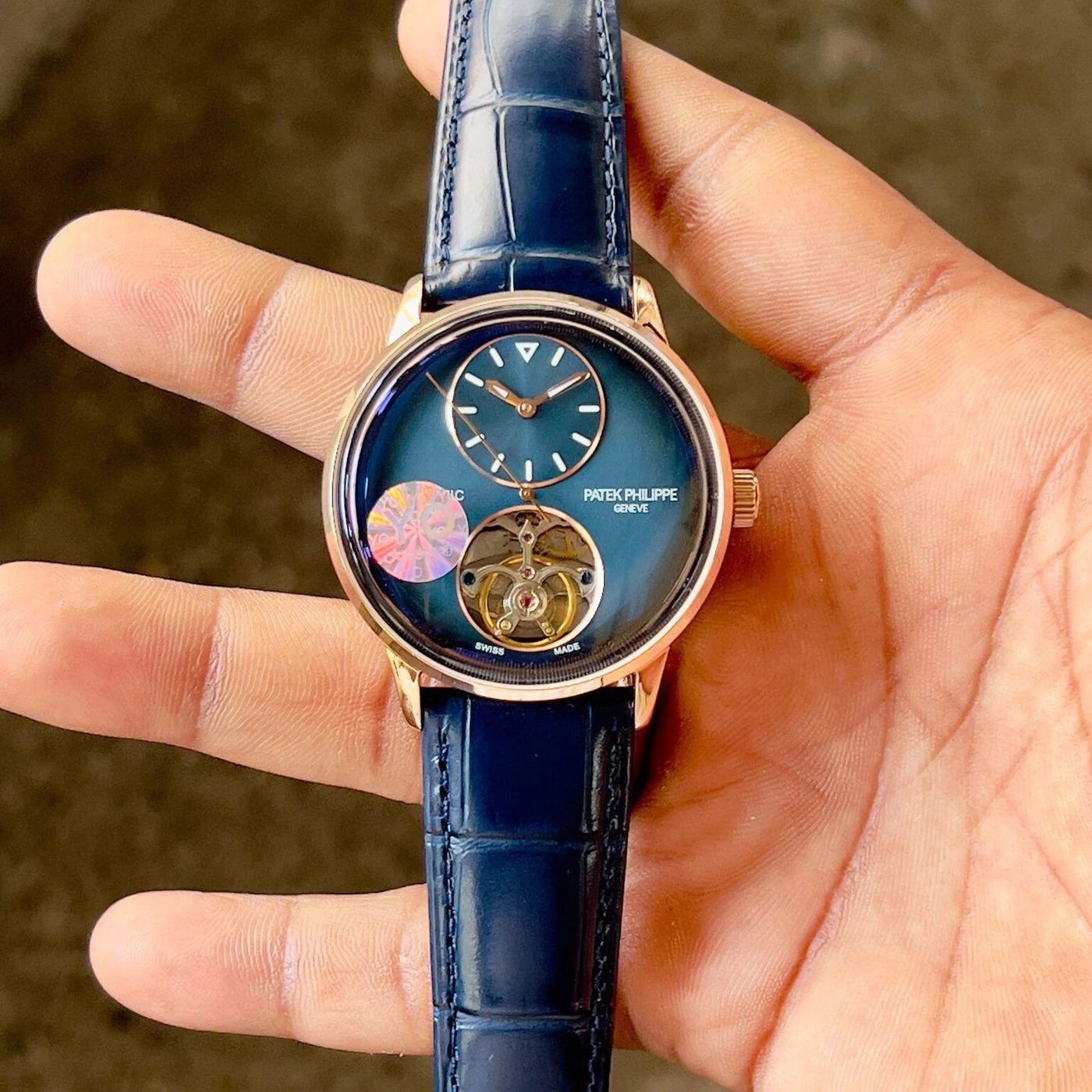 Patek Philippe Blue Dial Open Heart 3