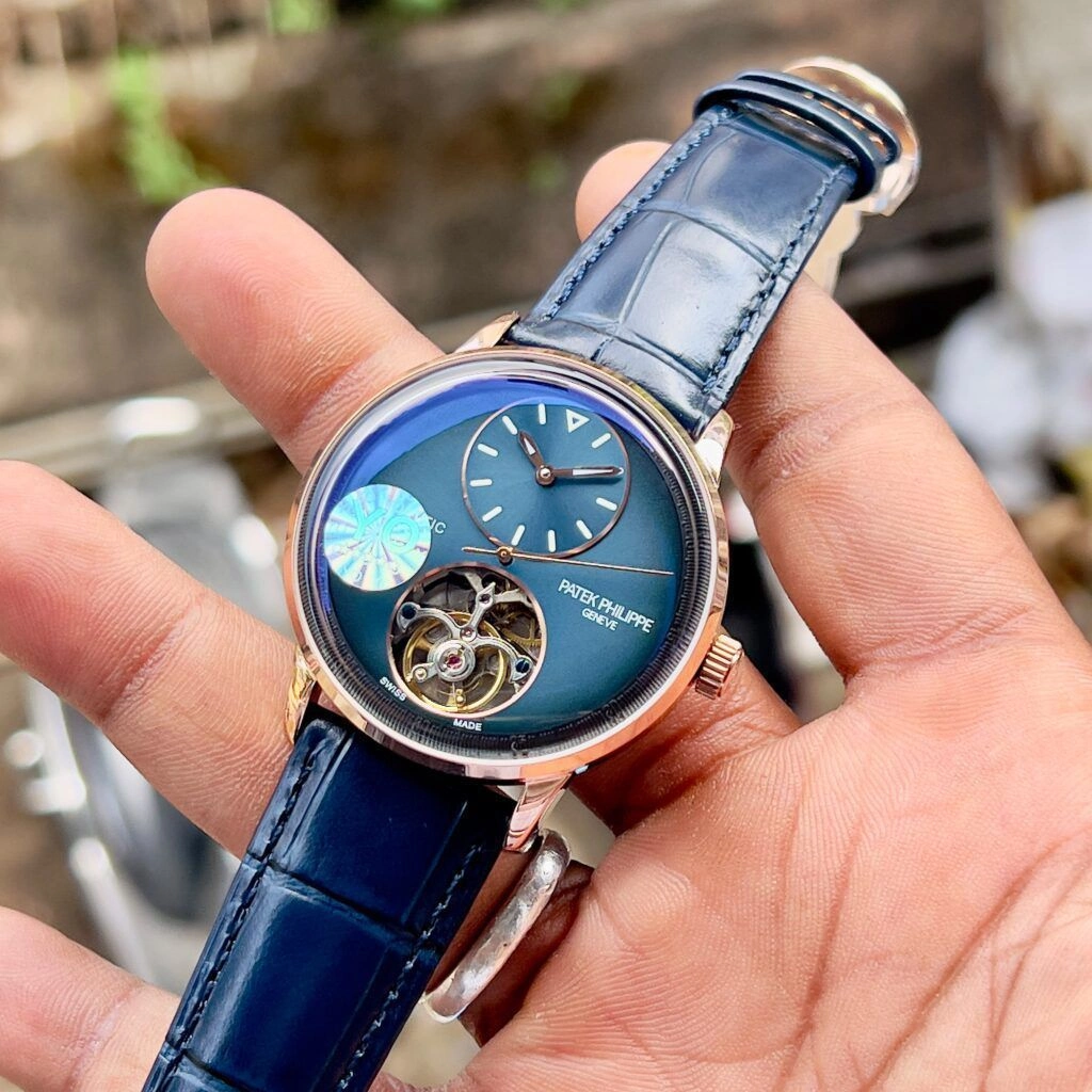 Patek Philippe Blue Dial Open Heart 4