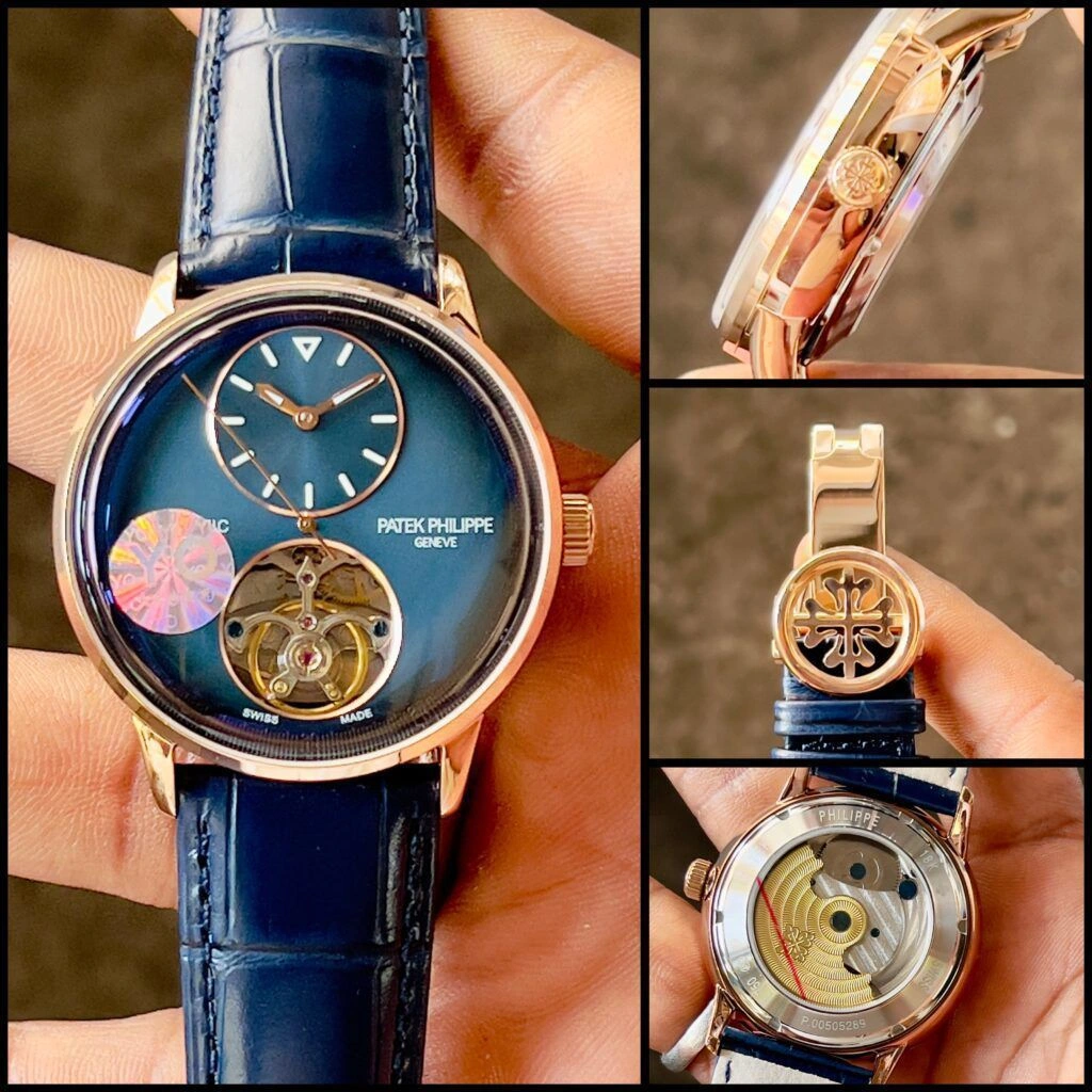 Patek Philippe Blue Dial Open Heart 5