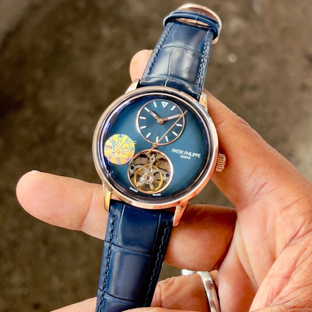 Patek Philippe Blue Dial Open Heart 6