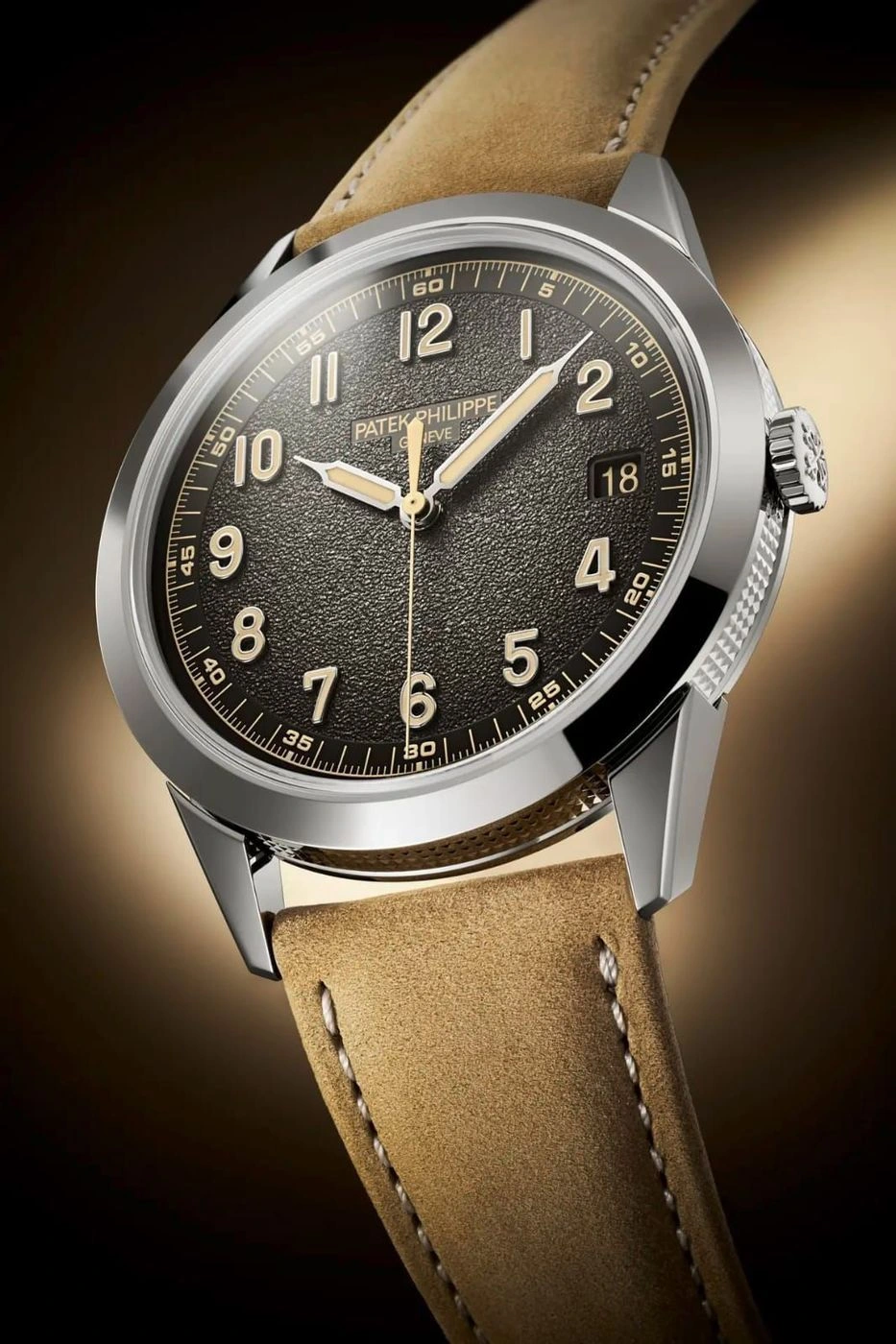 Patek Philippe Calatrava Brown Textured Dial 2