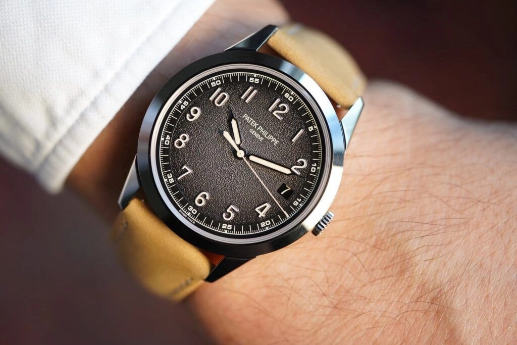 Patek Philippe Calatrava Brown Textured Dial 4