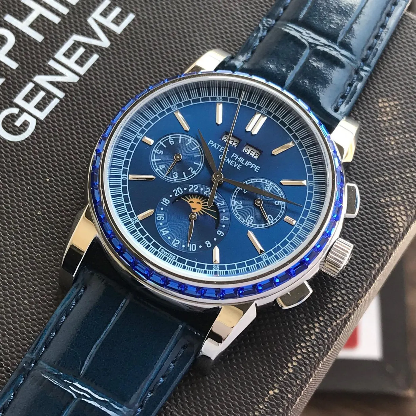 Patek Philippe Perpetual Blue Calendar Chronograph 2