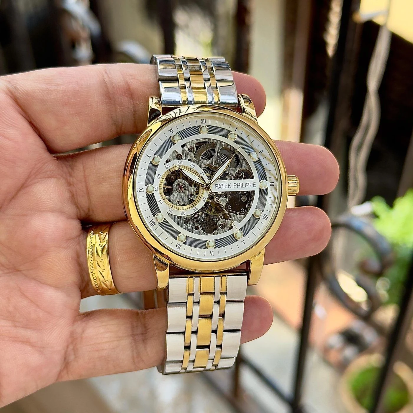 Patek Philippe Skeleton Two Tone 1