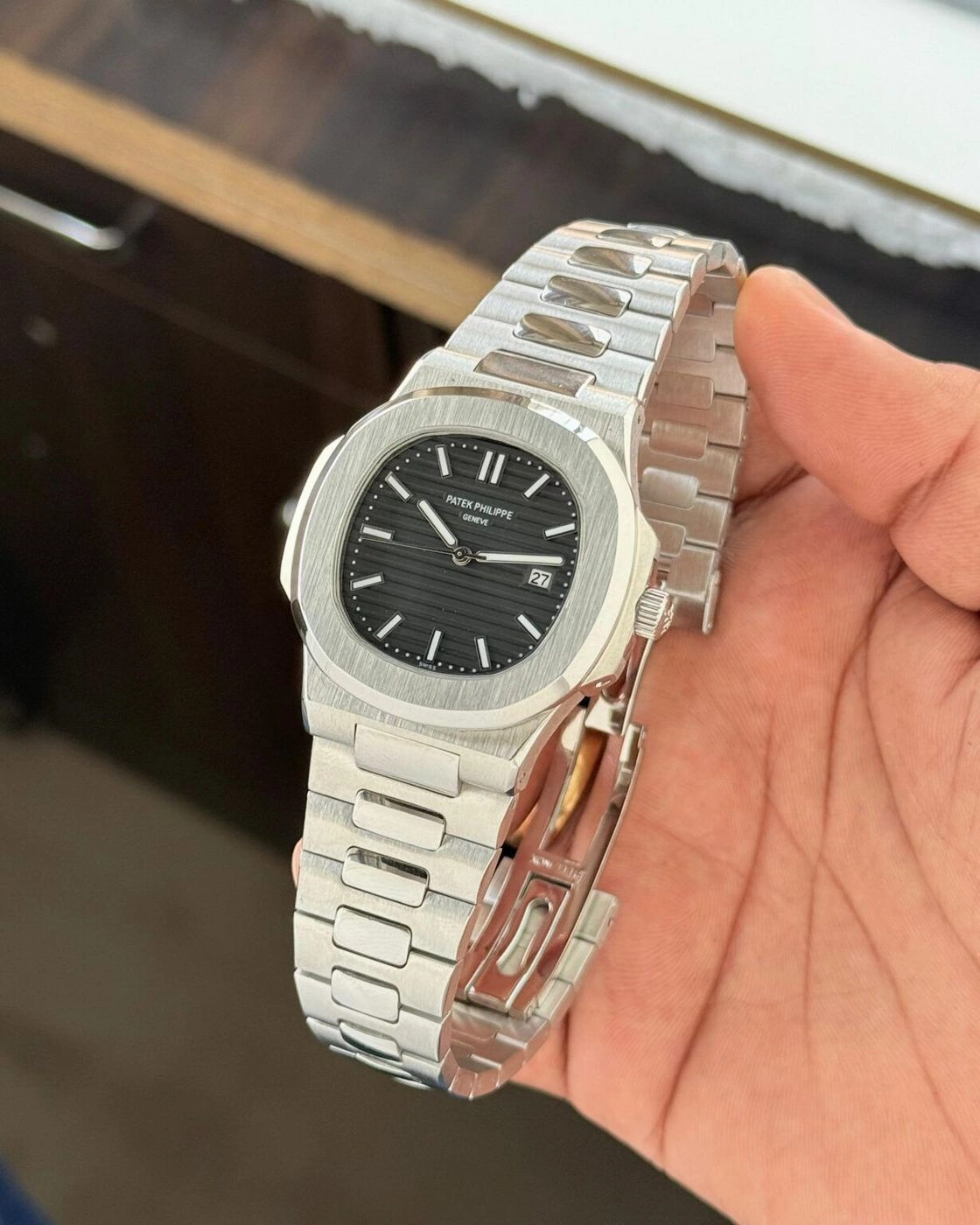 Patek Philippe Nautilus Black Dial 3