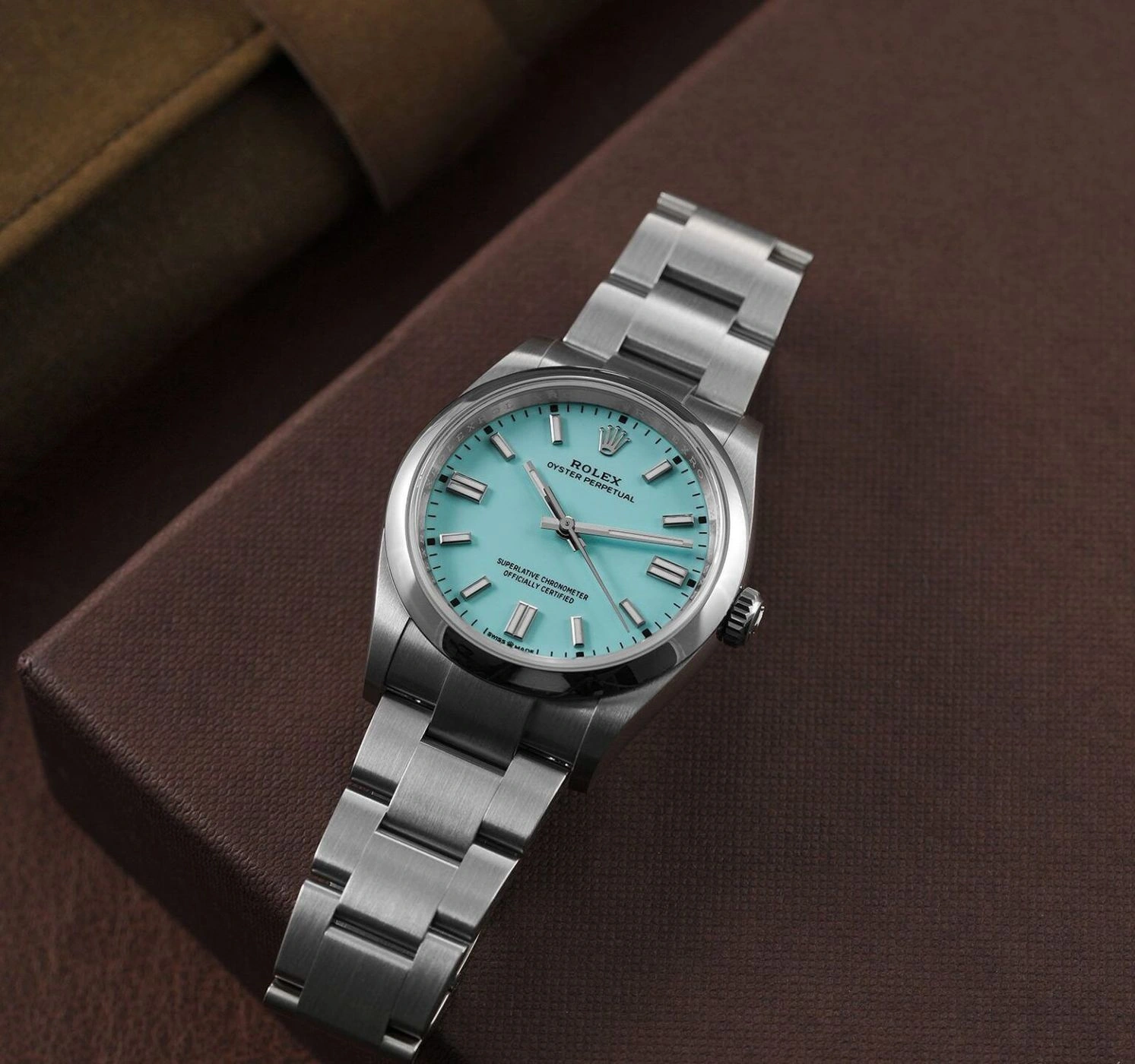 Rolex Oyster Perpetual Tiffany Dial Automatic 1