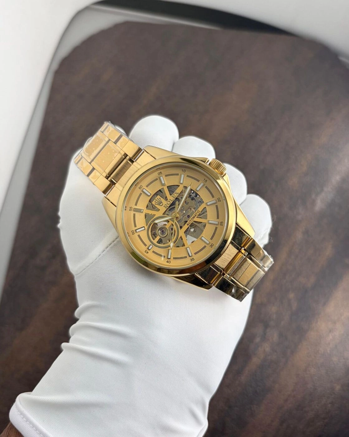 Rolex Gold Automatic Open Heart 3