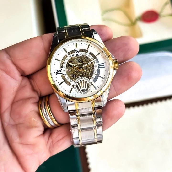 Rolex Automatic Open Heart White Dial 1