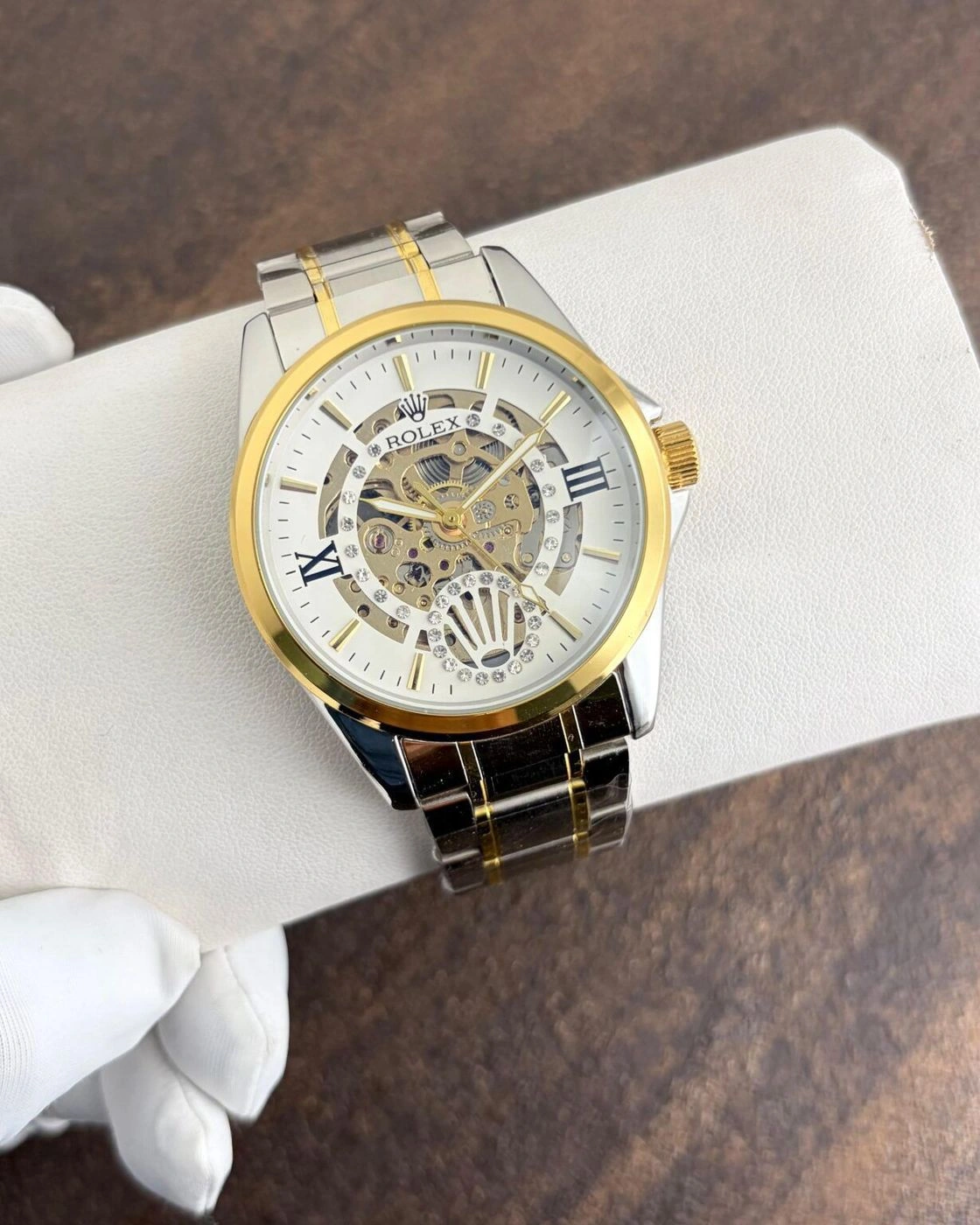 Rolex Automatic Open Heart White Dial 2