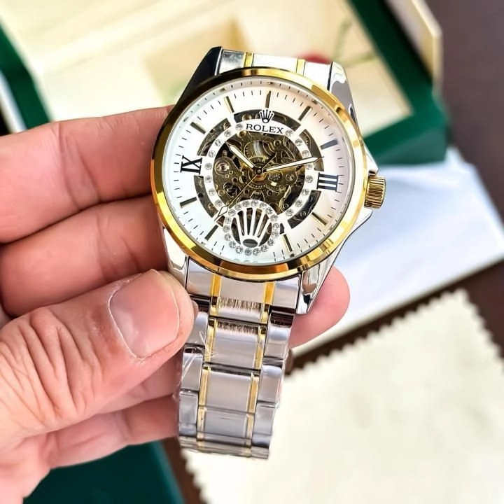 Rolex Automatic Open Heart White Dial 3