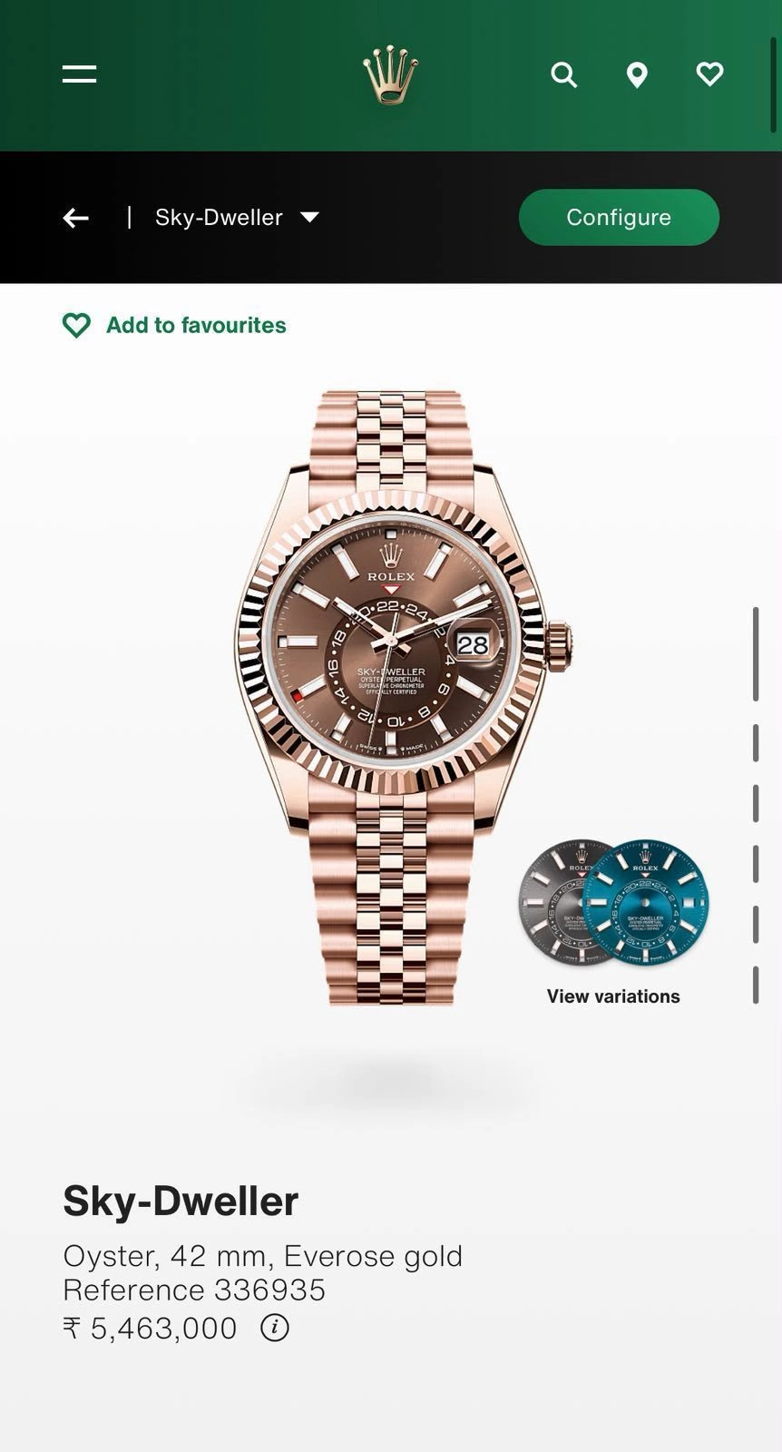Rolex Sky-Dweller Rose Gold Tone 4