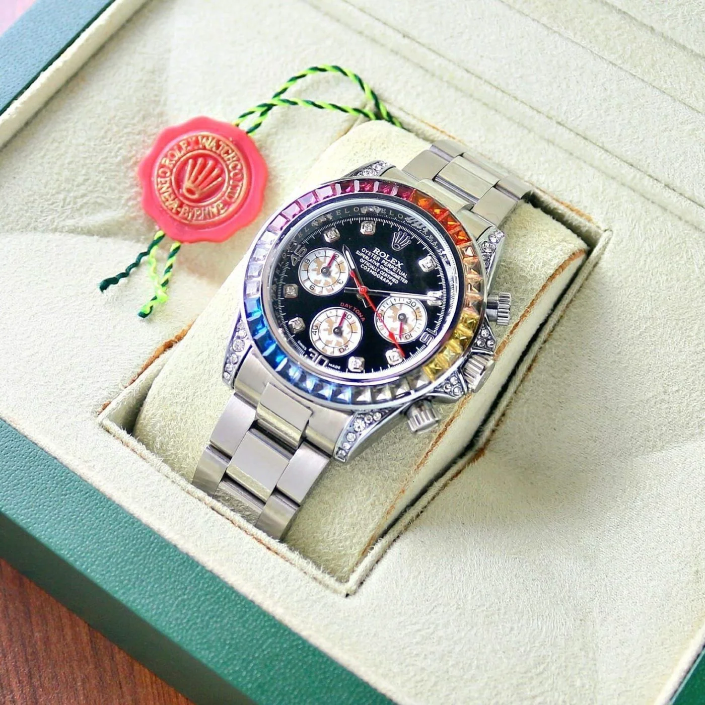Rolex Diamond Silver Quartz 2