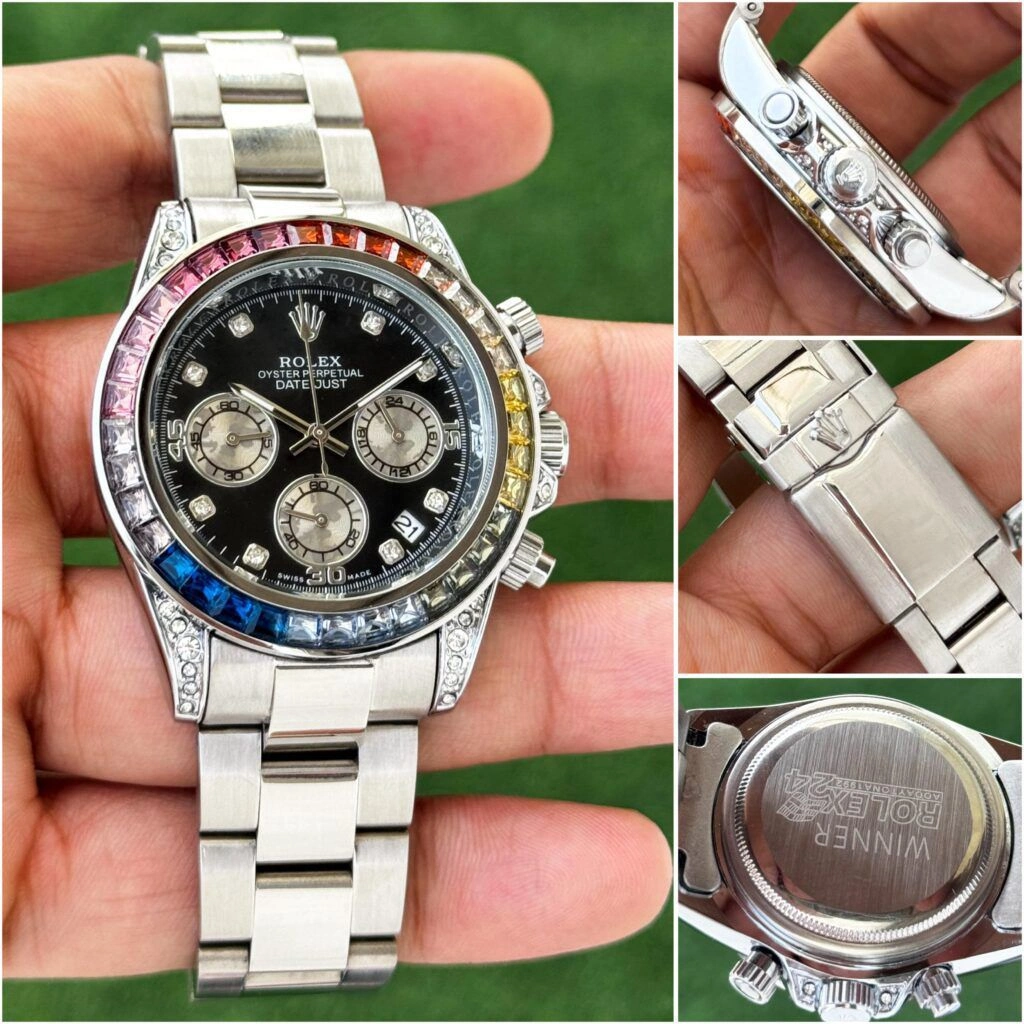 Rolex Diamond Silver Quartz 4