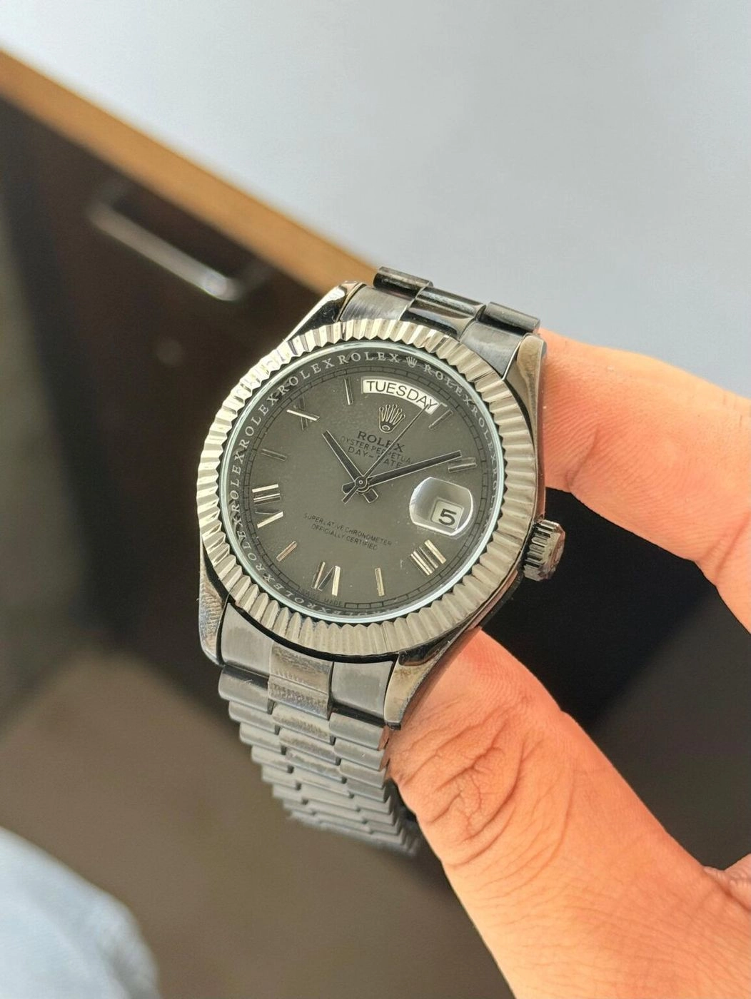 Rolex Oyster Perpetual Day-Date Black Automatic 2