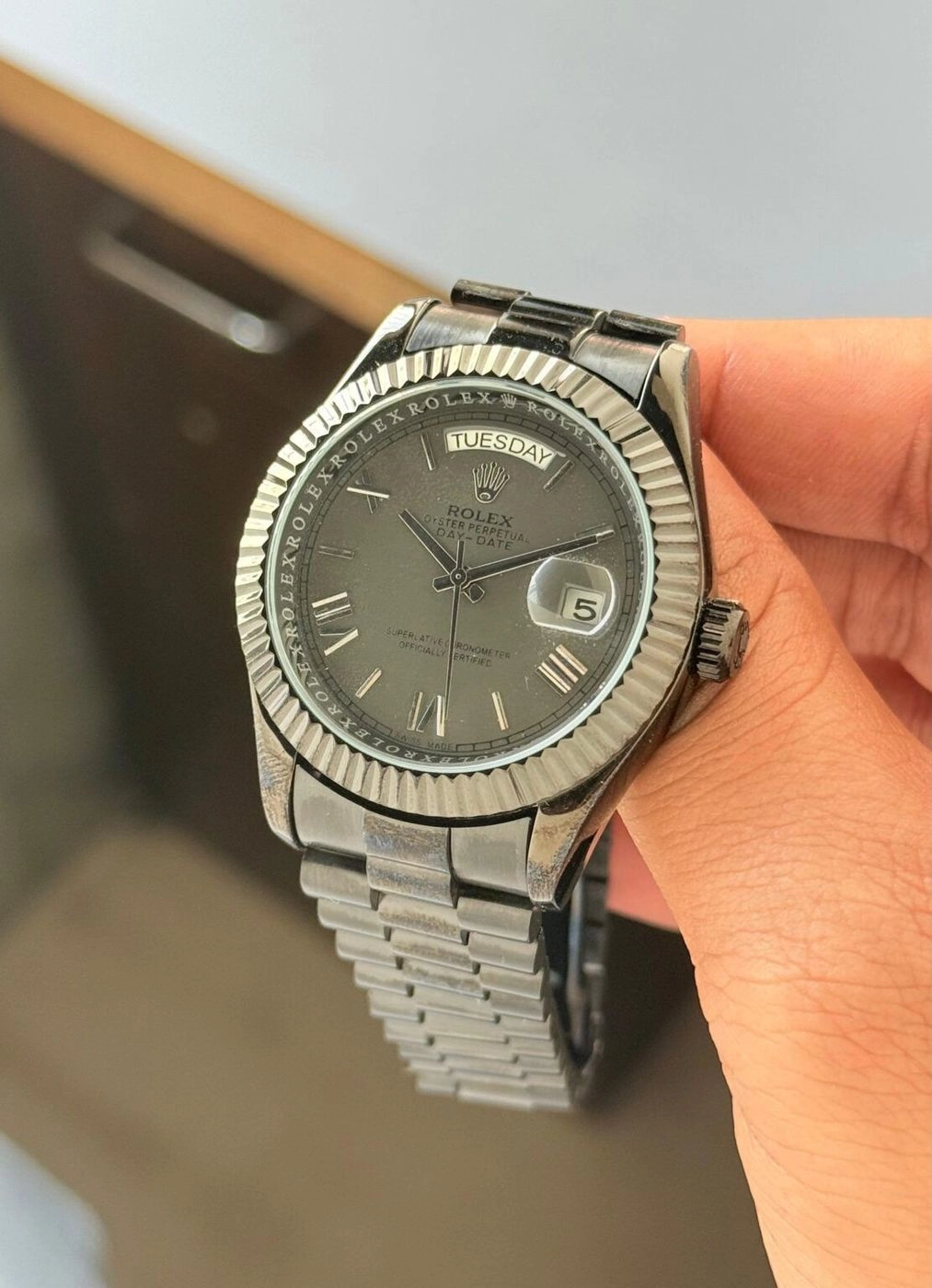 Rolex Oyster Perpetual Day-Date Black Automatic 4