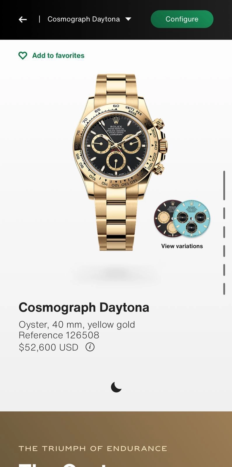 Rolex Daytona Gold Tone Round Dial 3
