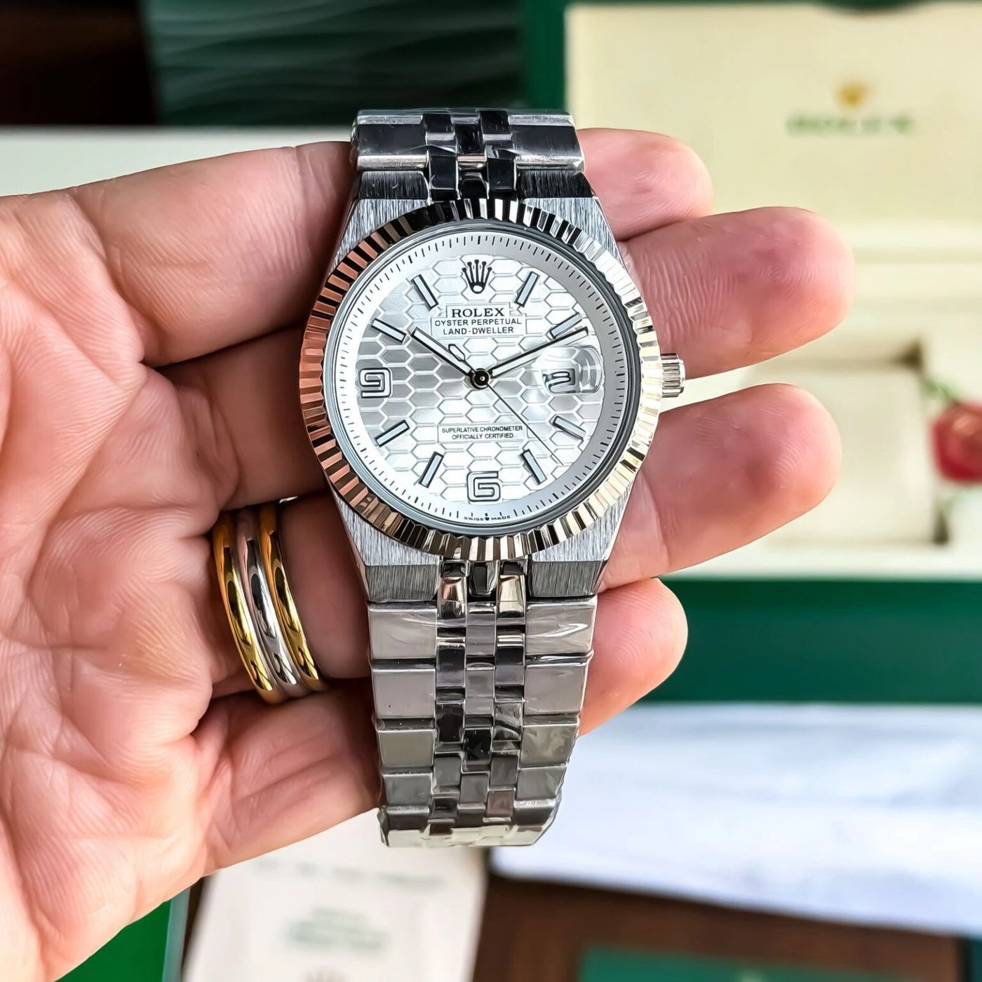 Rolex Land-Dweller Silver Dial 1