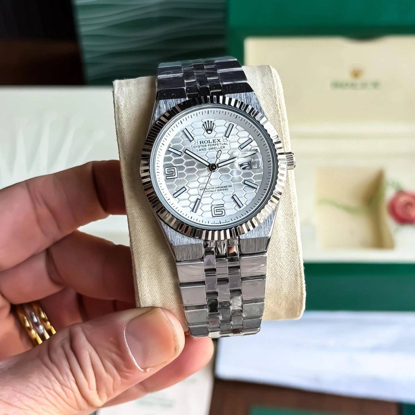 Rolex Land-Dweller Silver Dial 3