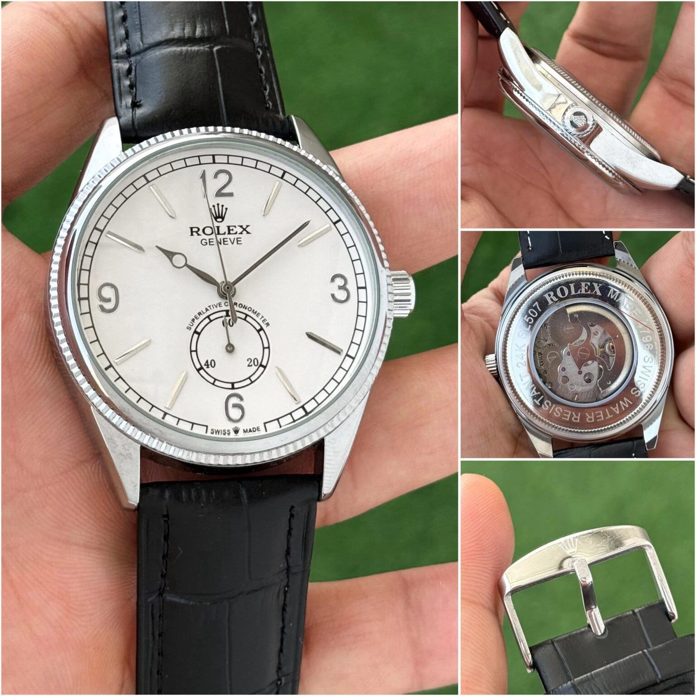 Rolex Geneve Automatic White Dial 3