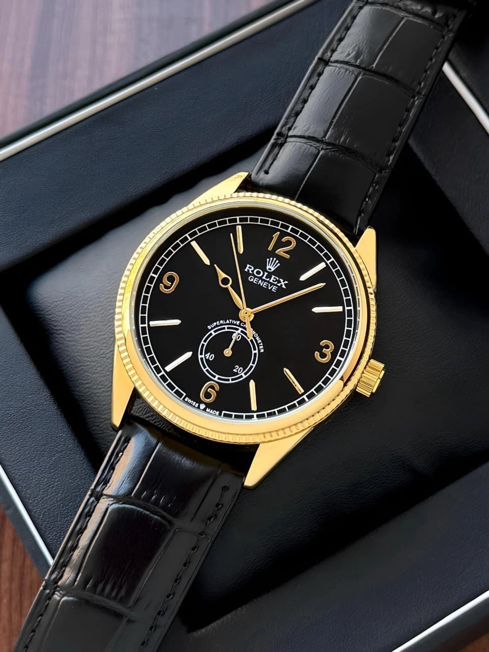 Rolex Geneve Automatic Black Dial 1