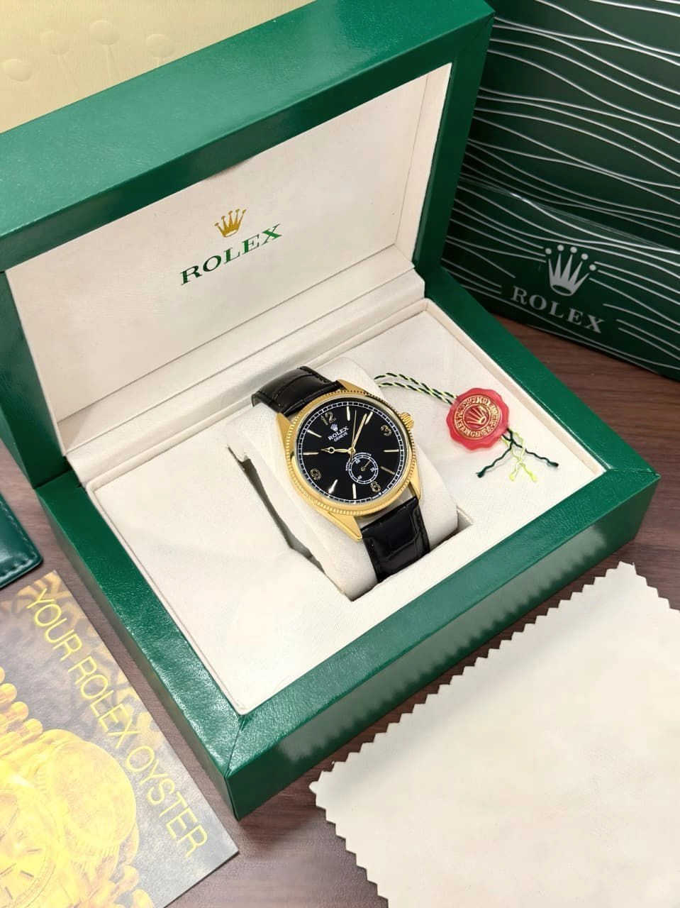 Rolex Geneve Automatic Black Dial 4