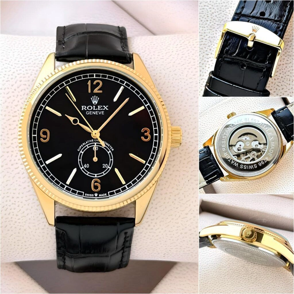 Rolex Geneve Automatic Black Dial 5