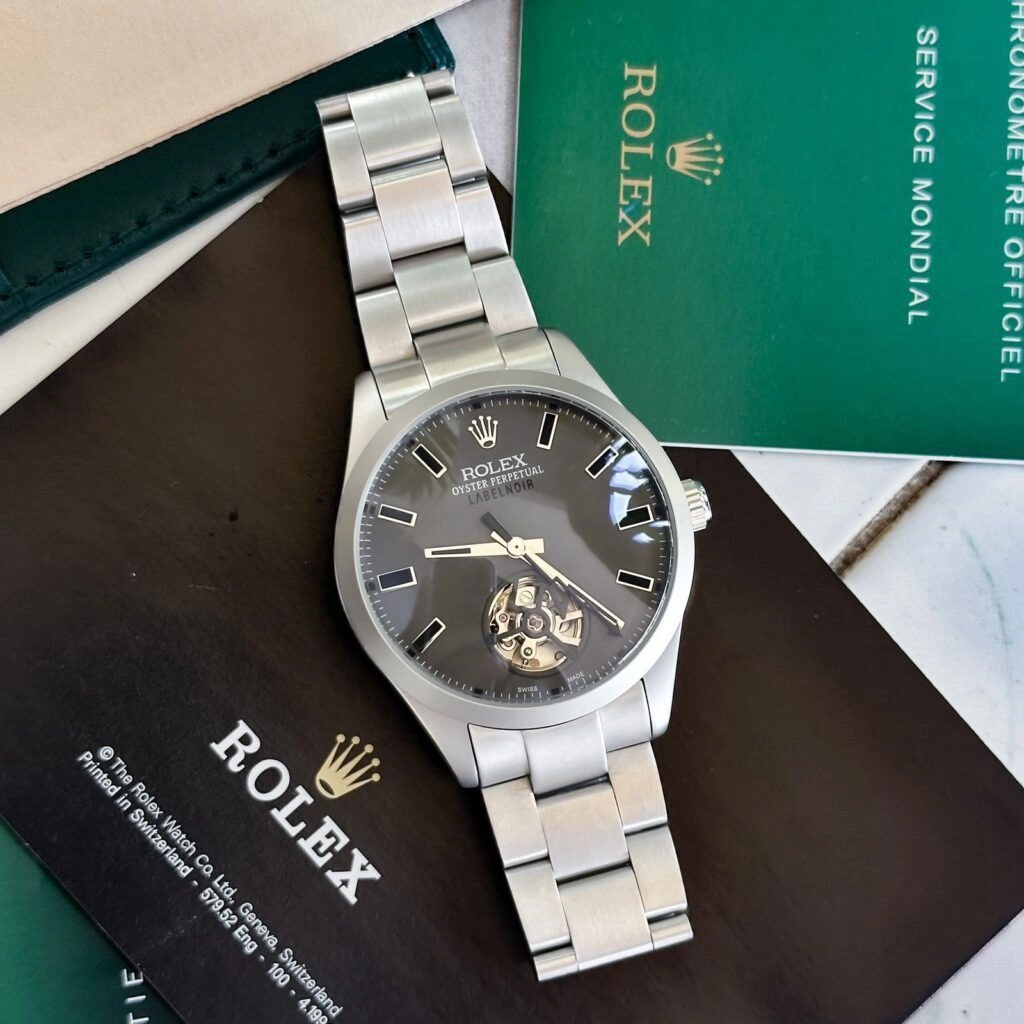 Rolex Label Noir Tourbillon Grey Dial 4