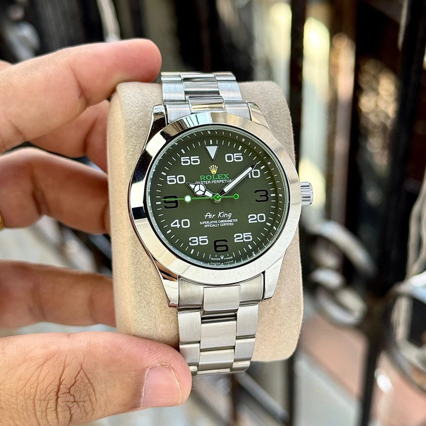 Rolex Air-King Olive Green Dial 1