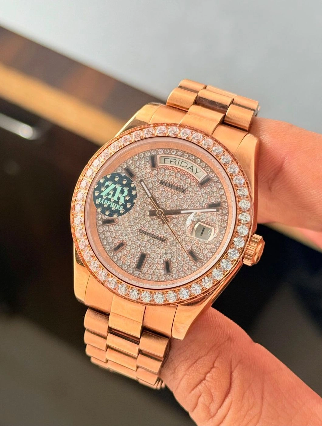 Rolex Oyster Perpetual Day-Date Diamond Dial Automatic 4