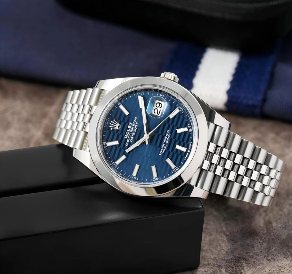 Rolex Datejust Blue Motif Dial Silver Edition 2
