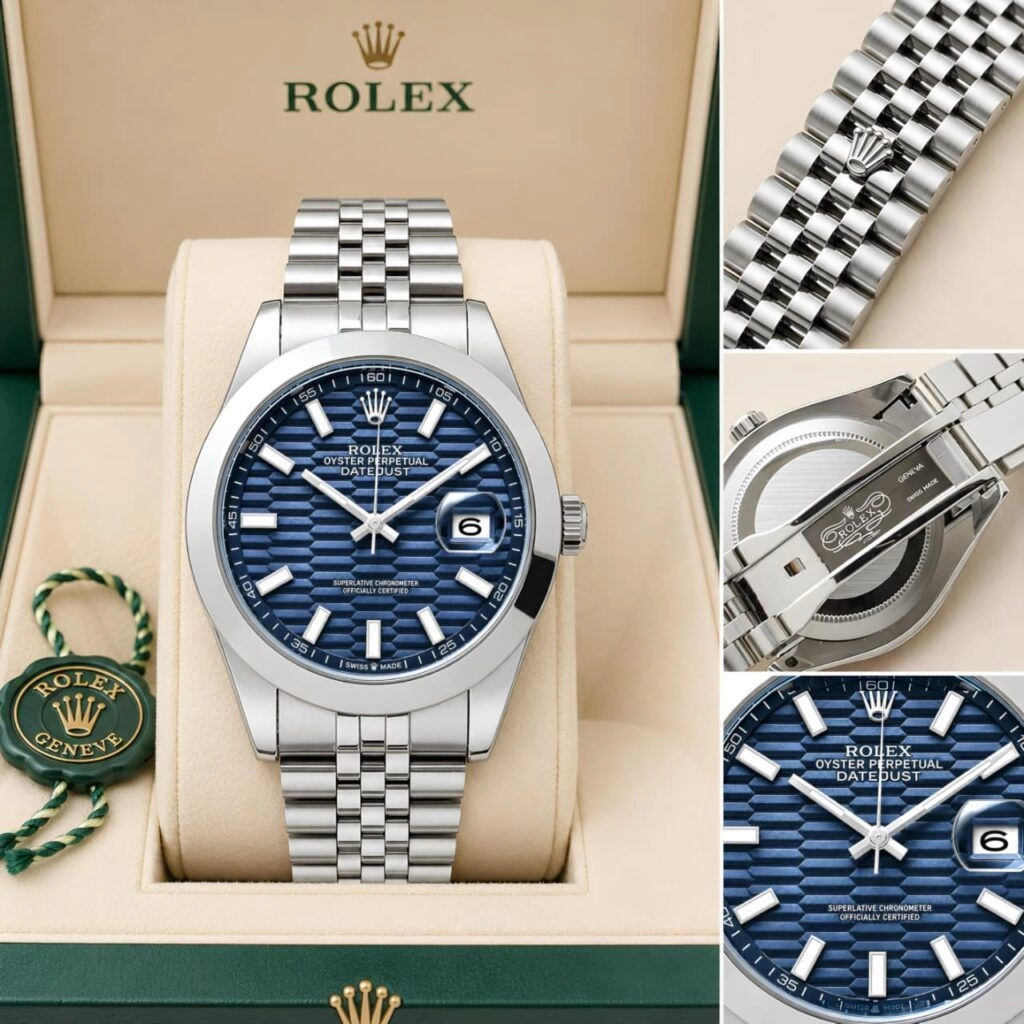 Rolex Datejust Blue Motif Dial Silver Edition 4