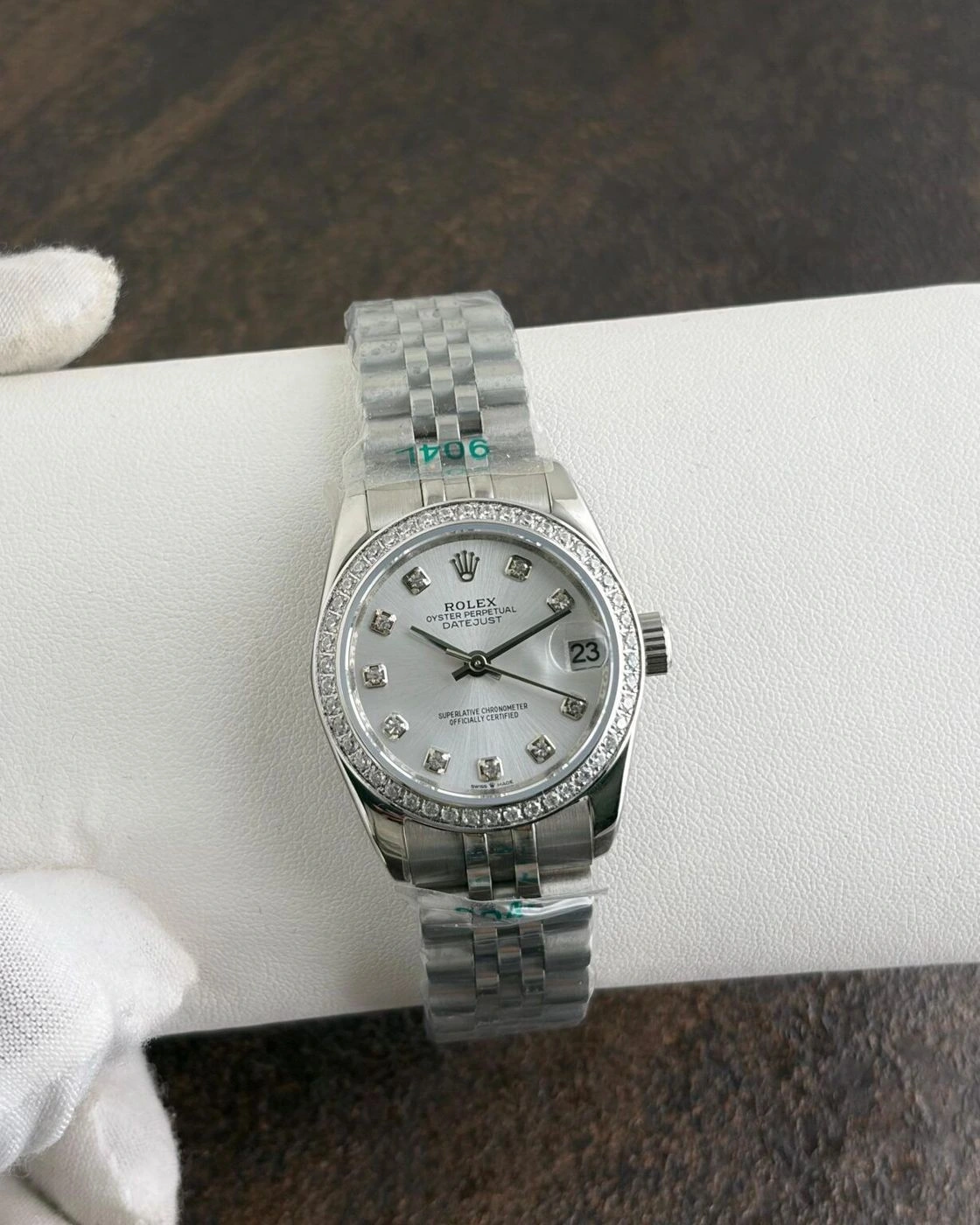Rolex Datejust Silver Diamond Dial Automatic 3