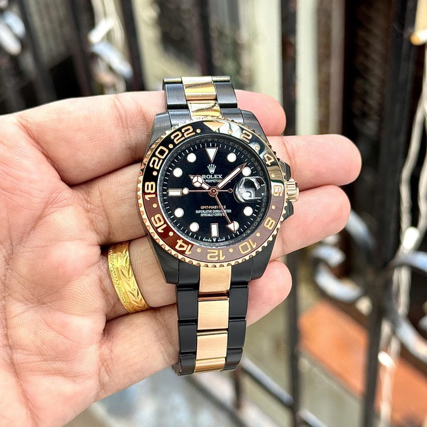 Rolex GMT-Master II Black & Rose Gold 1
