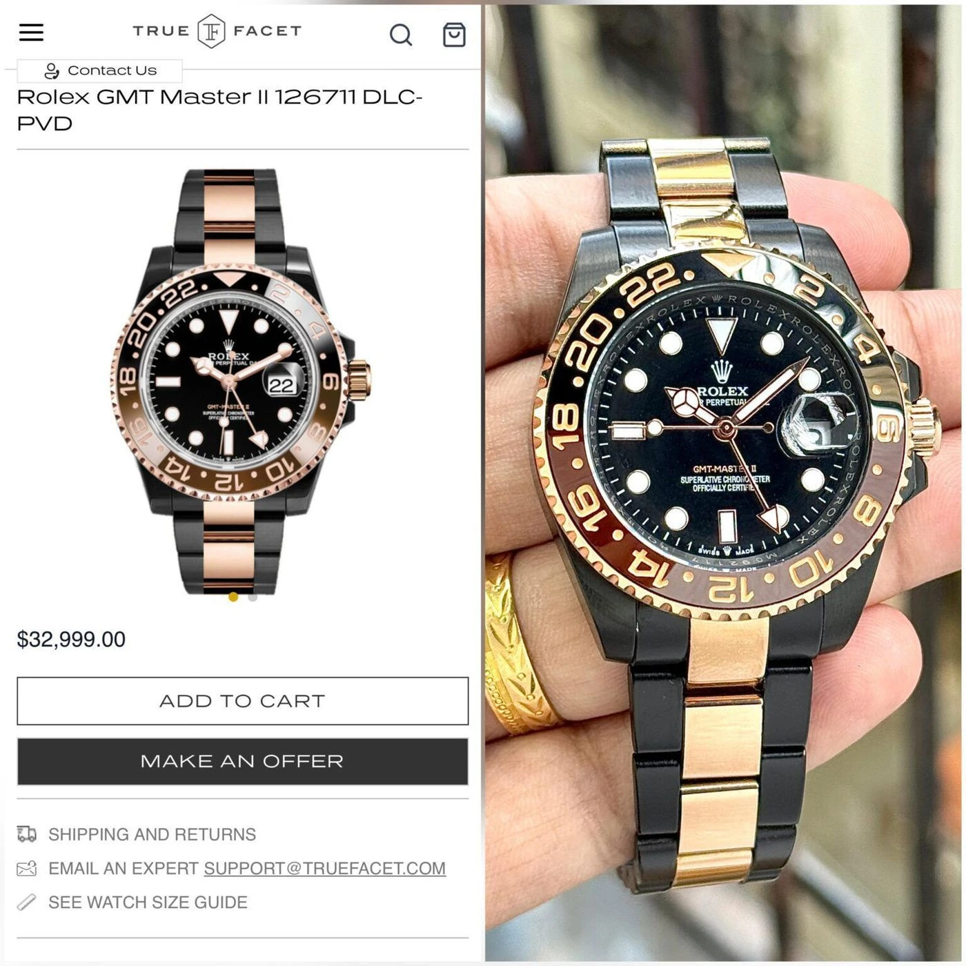 Rolex GMT-Master II Black & Rose Gold 2