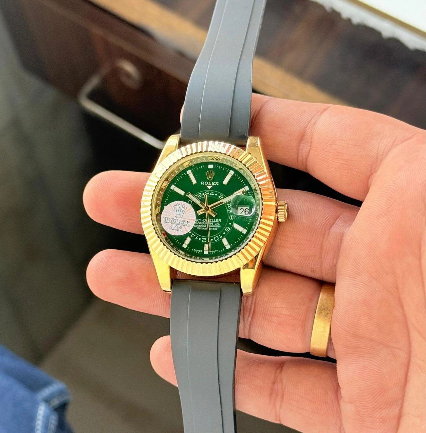 Rolex Sky-Dweller Green Dial 1
