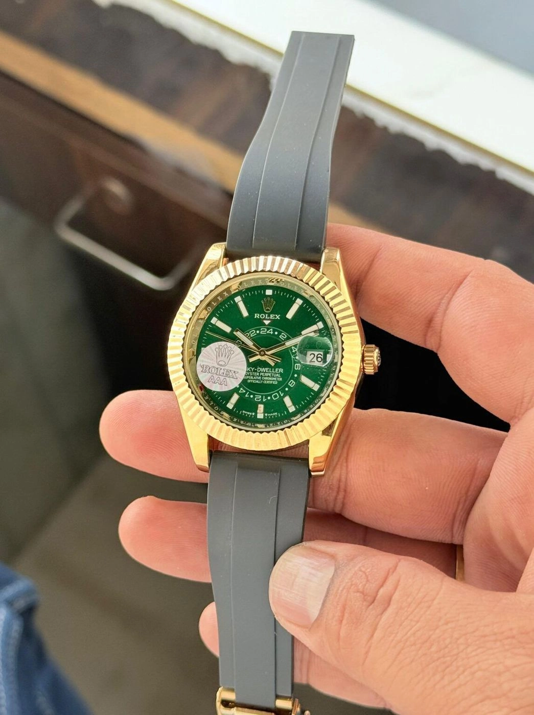 Rolex Sky-Dweller Green Dial 4
