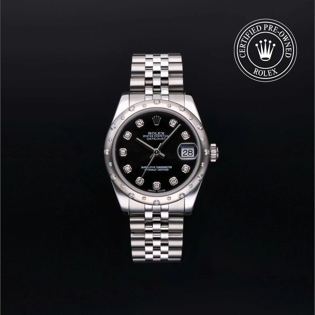 Rolex DateJust Silver Diamond 2